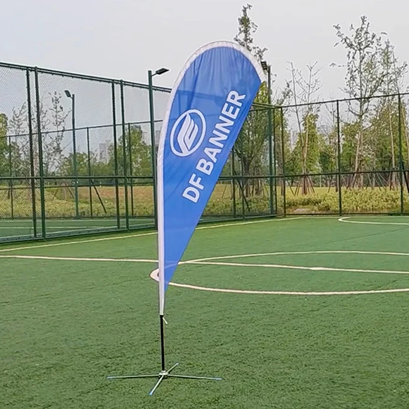 Double Sided Printing 3.5m P Feather Banner Flag Flags Banners Custom Advertising Beach Flags