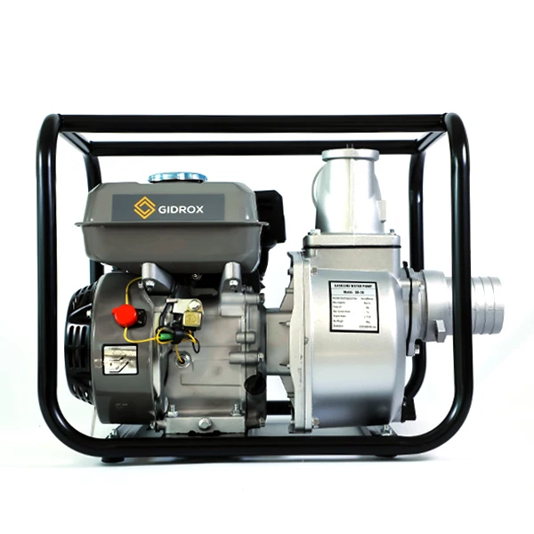 GIDROX 2inch 3inch 4inch 6.5hp 4 Stroke Petrol Water Pumping Machine Manual Hand Pump Gasoline Agriculture