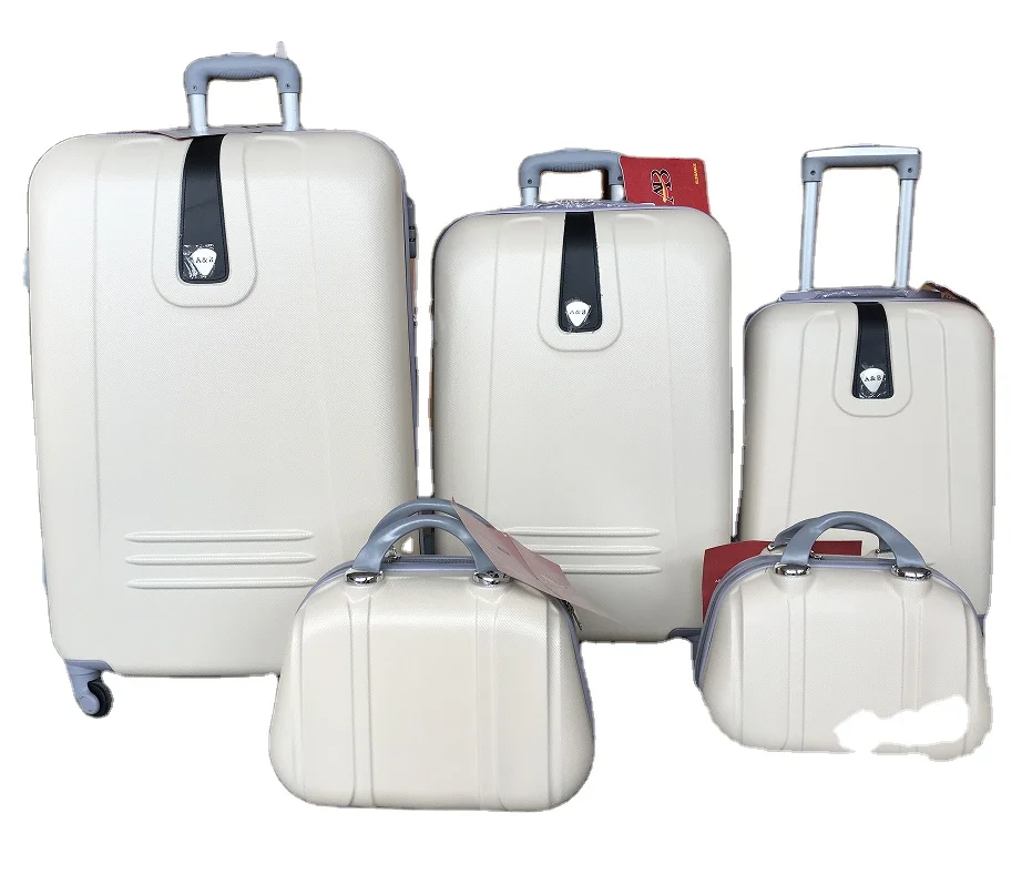 
Ruiyang-New style beautiful 5 pcs trolley suitcase ABS travel luggage set 