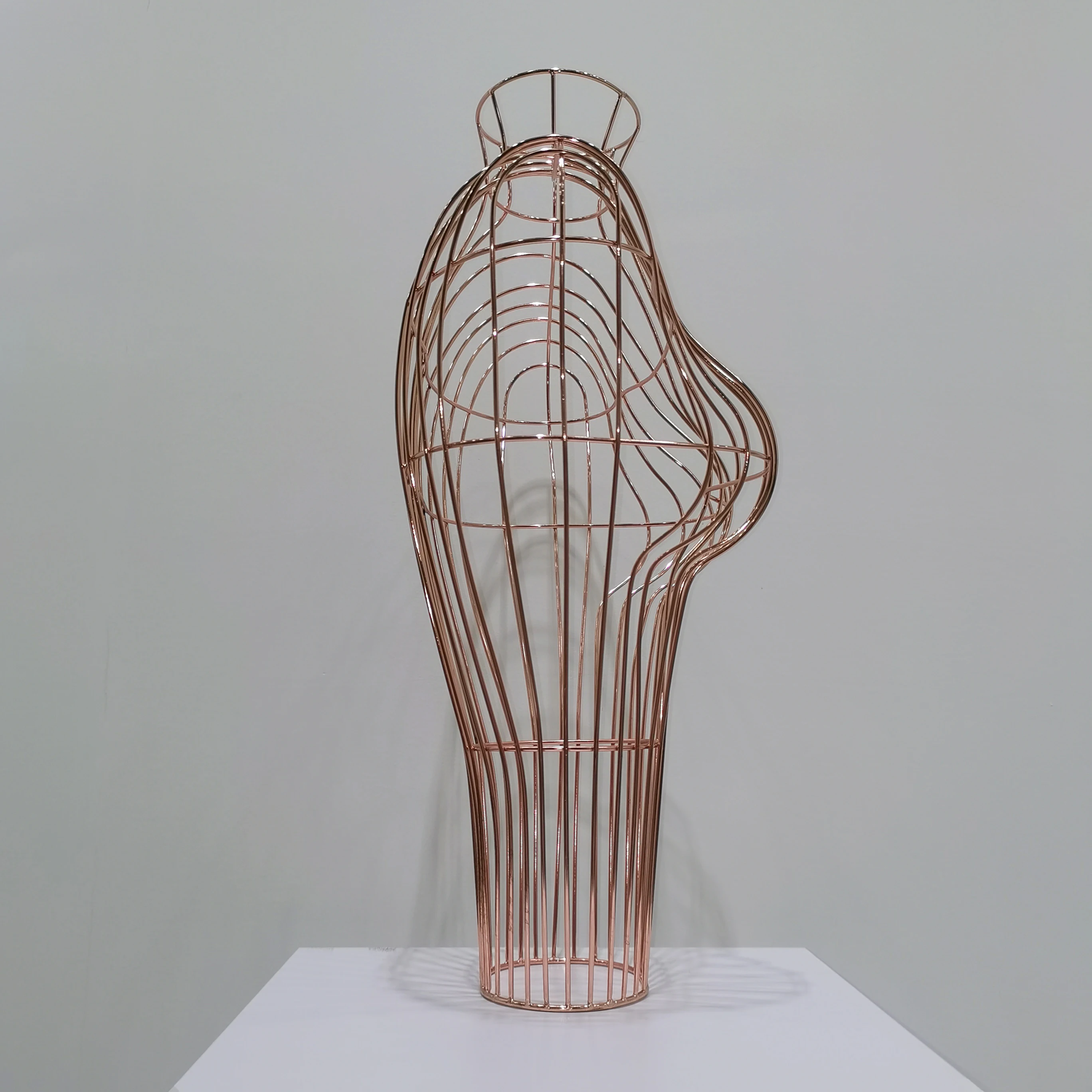 Decorative metal wire mannequin female bust torso mannequin woman metal art mannequin for female