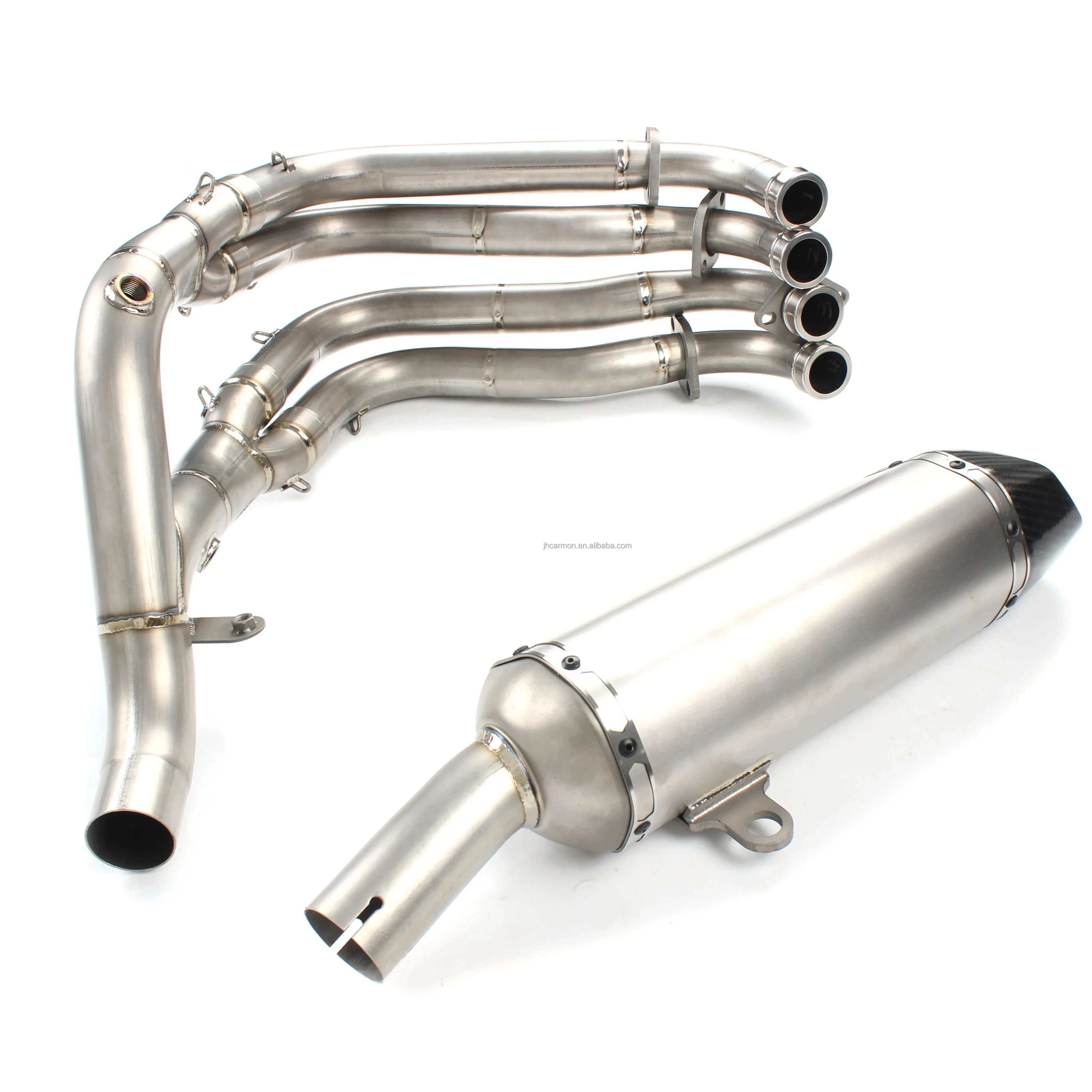 Motorcycle Exhaust System Titanium Alloy Exhaust Muffler Pipe Motorcycle Cat-back Pipe for Honda  CB1000R 2015