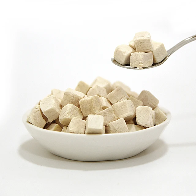 OEM Cat Treats Wholesale Natural Diced Chicken Fish Duck Meat High Protein Freeze Dried Snack Dog Pet Food