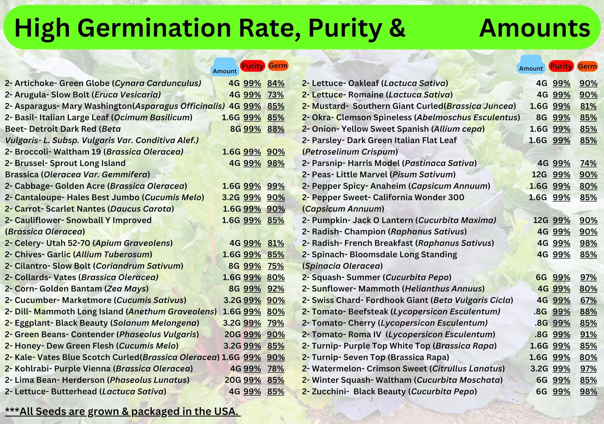 50 Different Vegetable & Fruit-Vintage metal galvanized flower vase