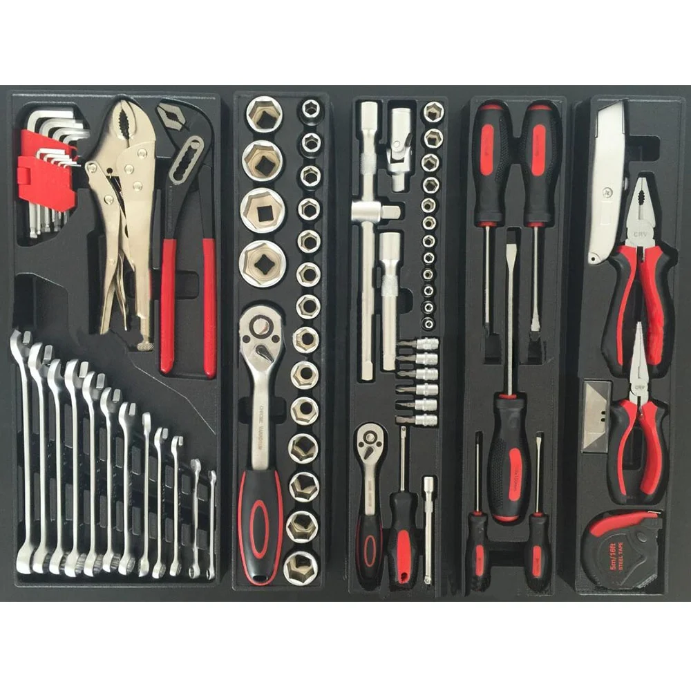 85PC Hand Tool Sets Car Repair Tool Kit Set Mechanical Tools Box for Home Socket Wrench Set Ratchet Screwdriver Kit