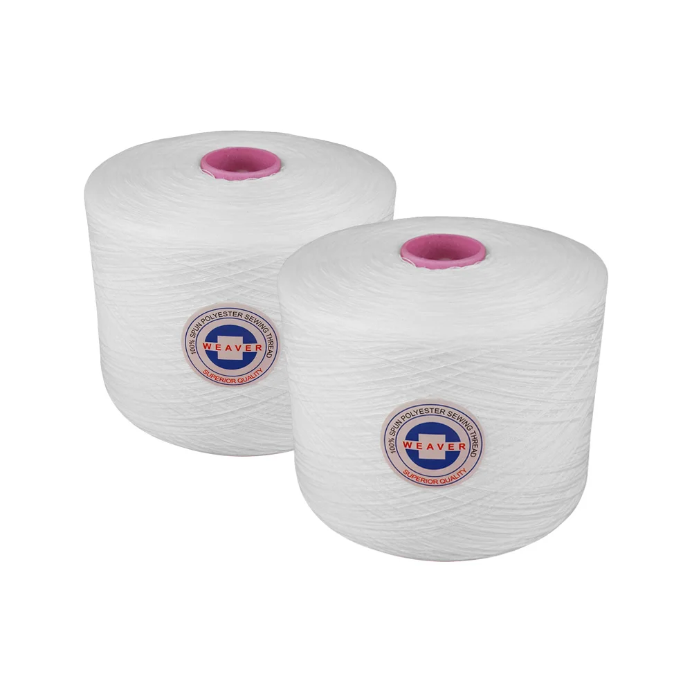 Белая сшивающая нить полиэфирная пряжа оптовая продажа 100 сшиваемые полиэфирные нити для шитья