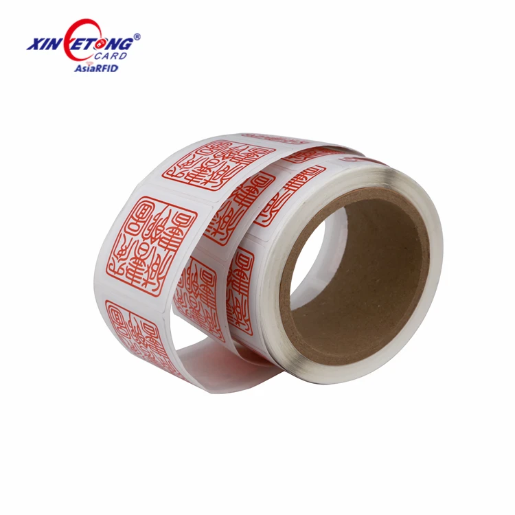 UHF 860-960mhz ISO 18000-6C rfid library book label with changabl QR code in roll package