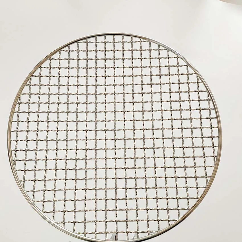 Round BBQ Wire Mesh Grill Grates Reusable Wire BBQ Net/Circular BBQ Wire Mesh
