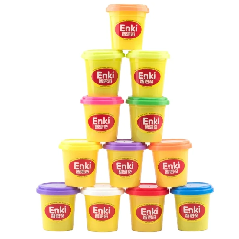 Хит продаж обучающие игрушки для игр набор 12 видов цветов глины Детский пластилин моделирования окон коробка унисекс приемлемо 24 шт. Htl