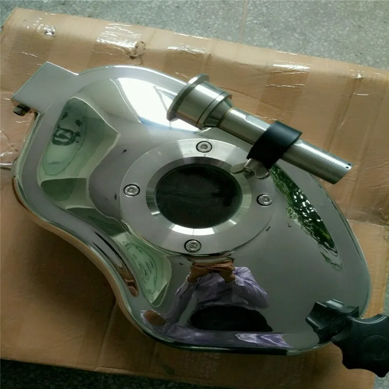 China factory Price Customized fan-shaped Manhole Cover, 450*350 530*430mm stainless steel 304/316  Manway