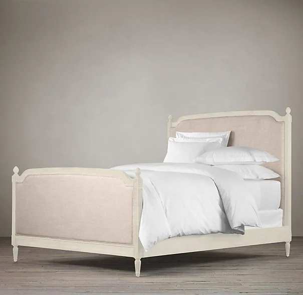 2024 Chinese Factory European Style Luxury Classic Latest Double Bed Designs Solid Wood Bed Bedroom Sets Bed