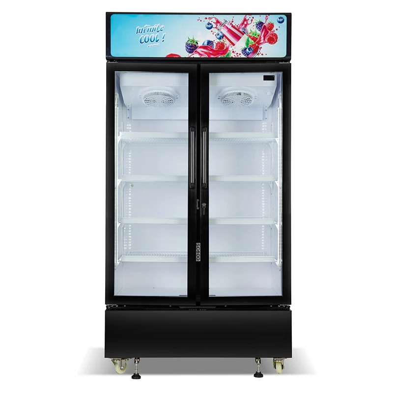China Alibaba Supplier custom upright freezer  vertical showcase fridge