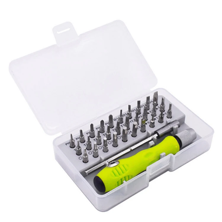 32-in-one precision screwdriver bit set hand tool screwdriver set mobile phone repair tool screwdriver set