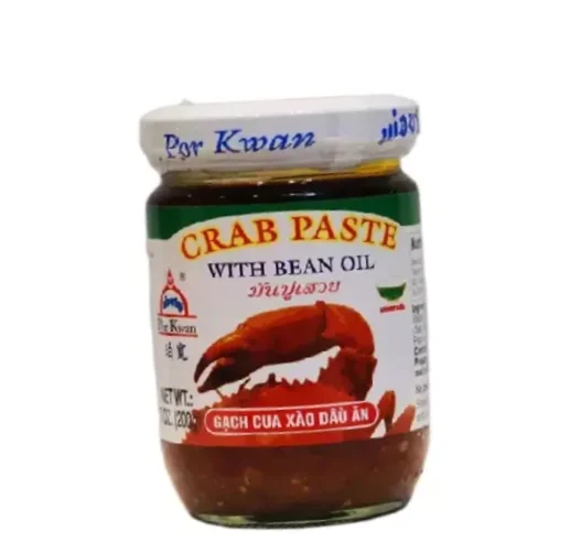 Premium Food Grade of Crab Paste in Soya Bean Oi Sauce by Por Kwan for Daily Eat with Hot Rice and Cooking Product of Thailand