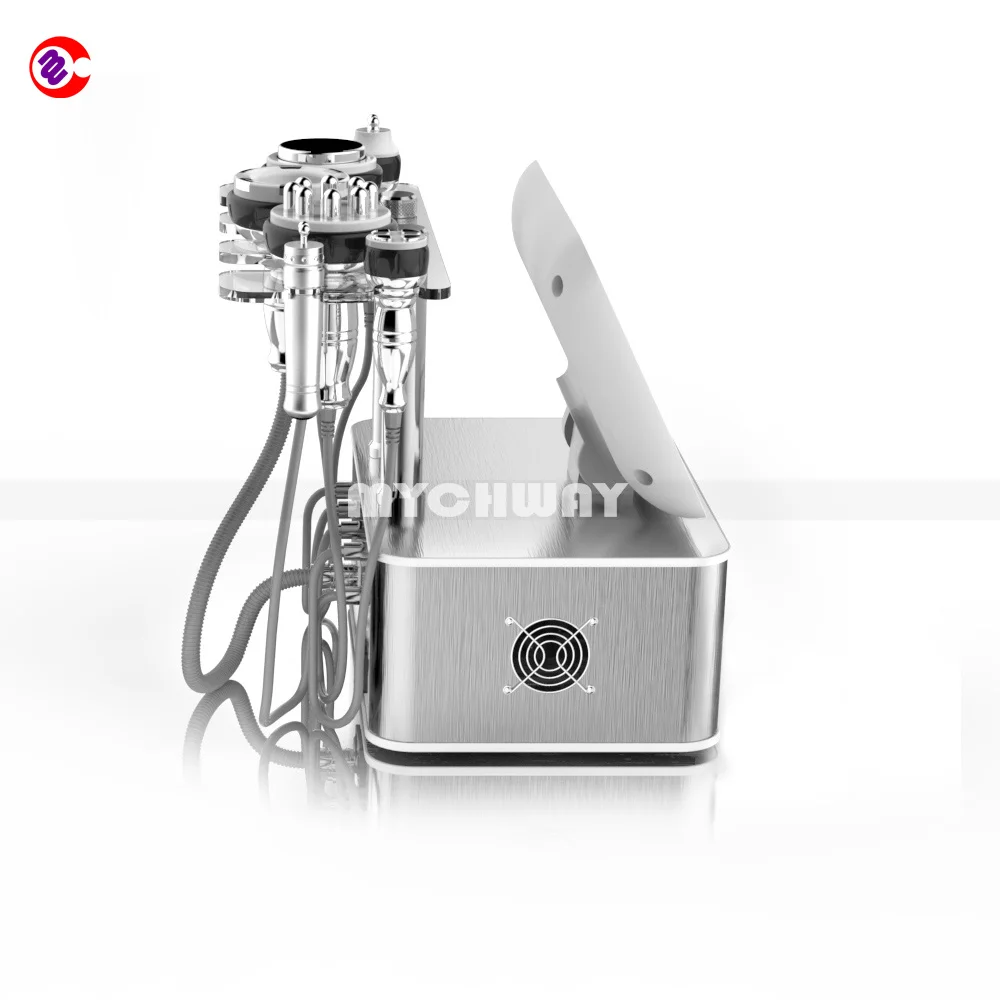 Mychway 6 in 1 Unoisetion Cavitation 2.0 Vacuum Rf Roller Massage Cavitation Vaccum Therapy Machine 6 Pcs Portable 100V-240V