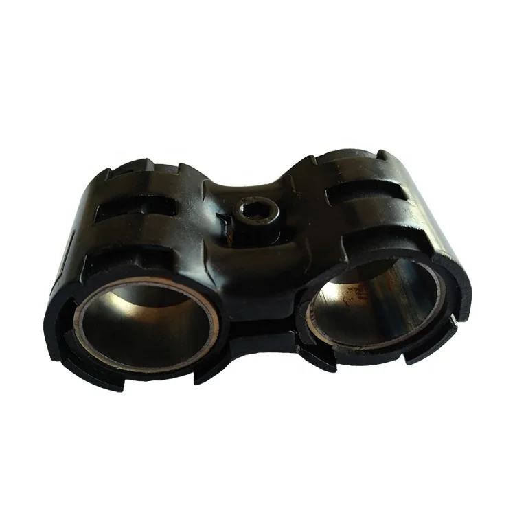 Wholesale custom odm/oem lean tubes black 2 ways connectors stamping techniques anti rust metal pipe clamp joints