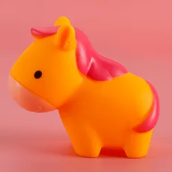 2023 new product cattle sheep chicken duck fish pinch called bath toy fun cute make sounds eco friendly classic toys for kids