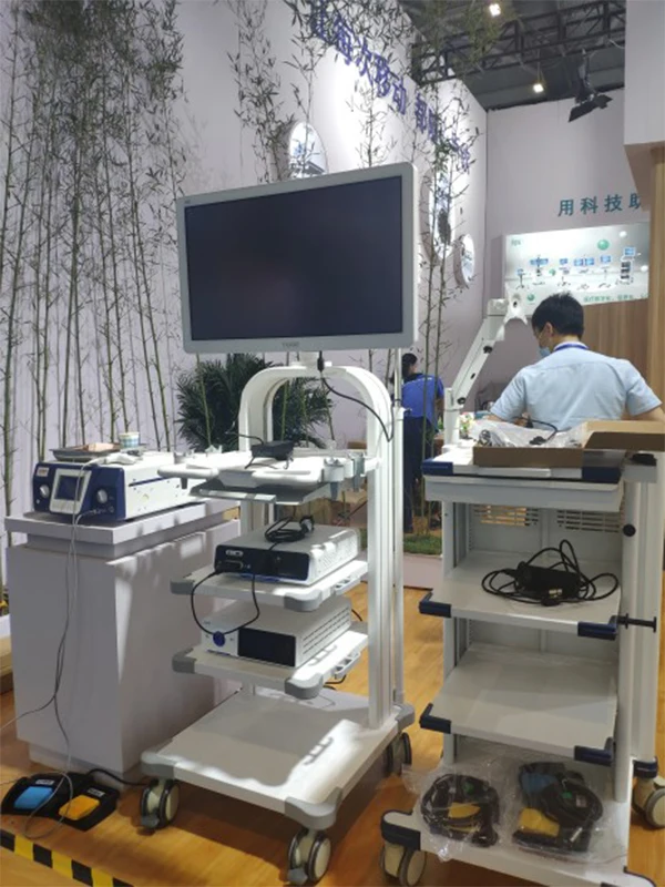 Mobile Endoscopic Trolley for Hospital Computer Endoscopic System Worktation Cart