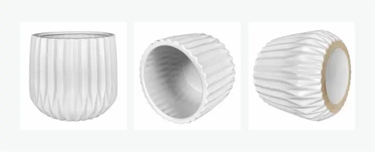 
Wholesale cheap ceramic round multiple sizes ceramic plant pots for Shopping mail decoration 