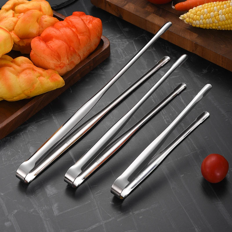 Wholesale Kitchen Tools Cooking Utensils Metal Ustensiles De Cuisine Ice Clips 304 Stainless Steel Food Clip