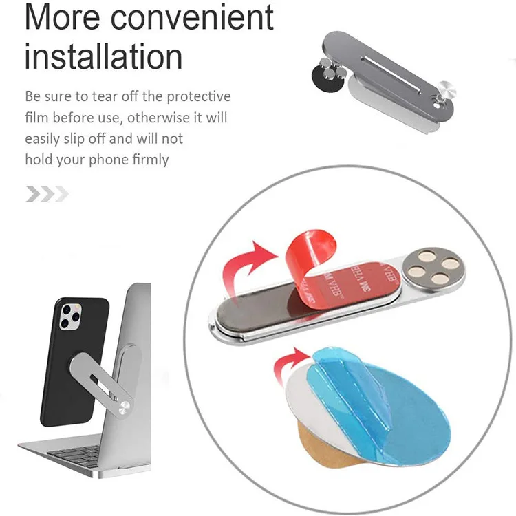 Portable Laptop Extension Stand Metal Aluminium Alloy Flexible Adjustable Magnetic Laptop Phone Holder For Laptop Screen
