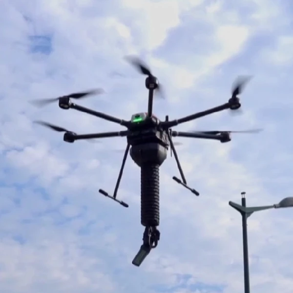 RTK GPS Position Supported Drone Robot With Remote Control For River Inspection