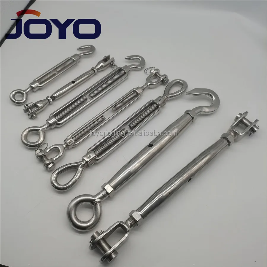 high quality rigging JIS frame type stainless steel 304 turnbuckle with eye and hook