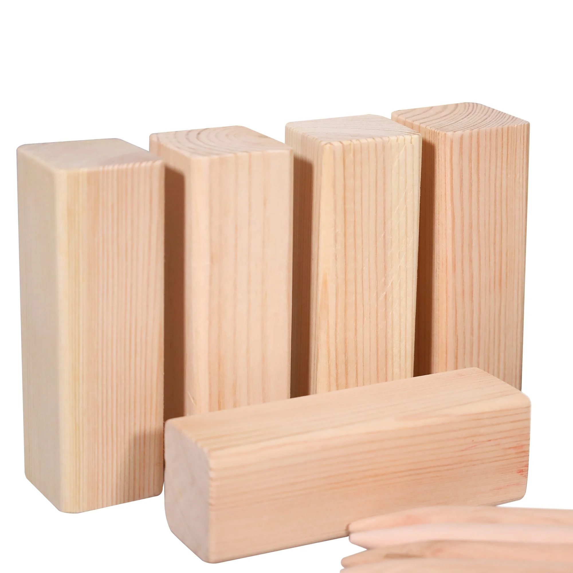 EASTOMMY ET-75KB75 Outdoor Wooden Kubb Game Backyard Toss Game with Carry Bag Rubberwood for Adult and Kid