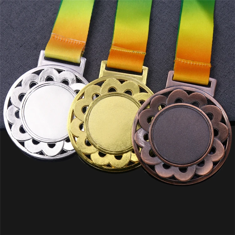 Bulk first place jumps round 38mm custom disc sublimation gold blank medal