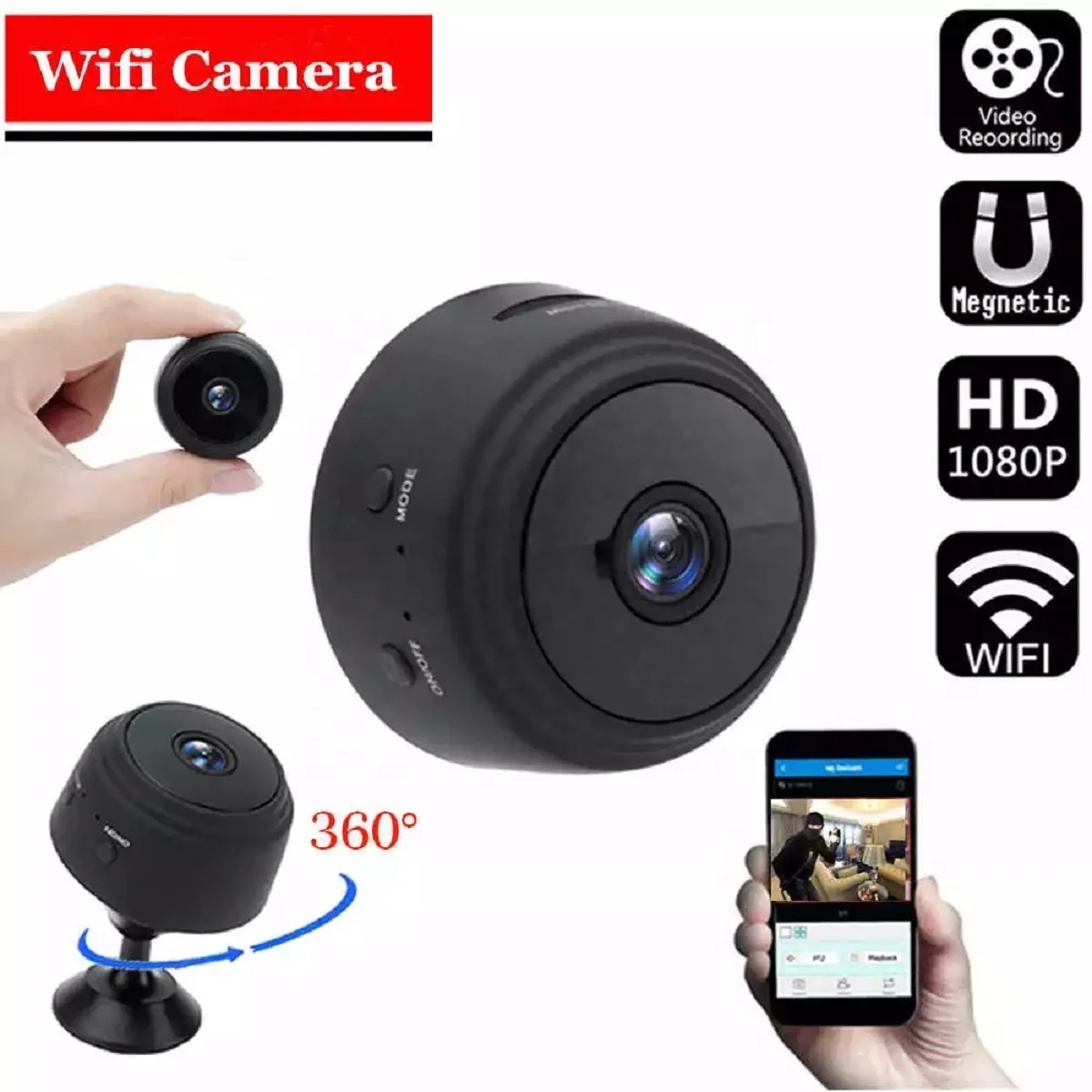 Network Camera A9  Camera 1080p HD Resolution Super Mini WiFi Camera For Home Security