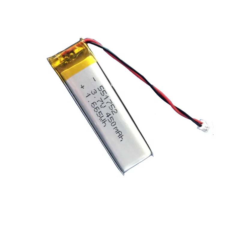 Competitive Price rechargeable 602530 3.7V 450mah li polymer battery for GPS device