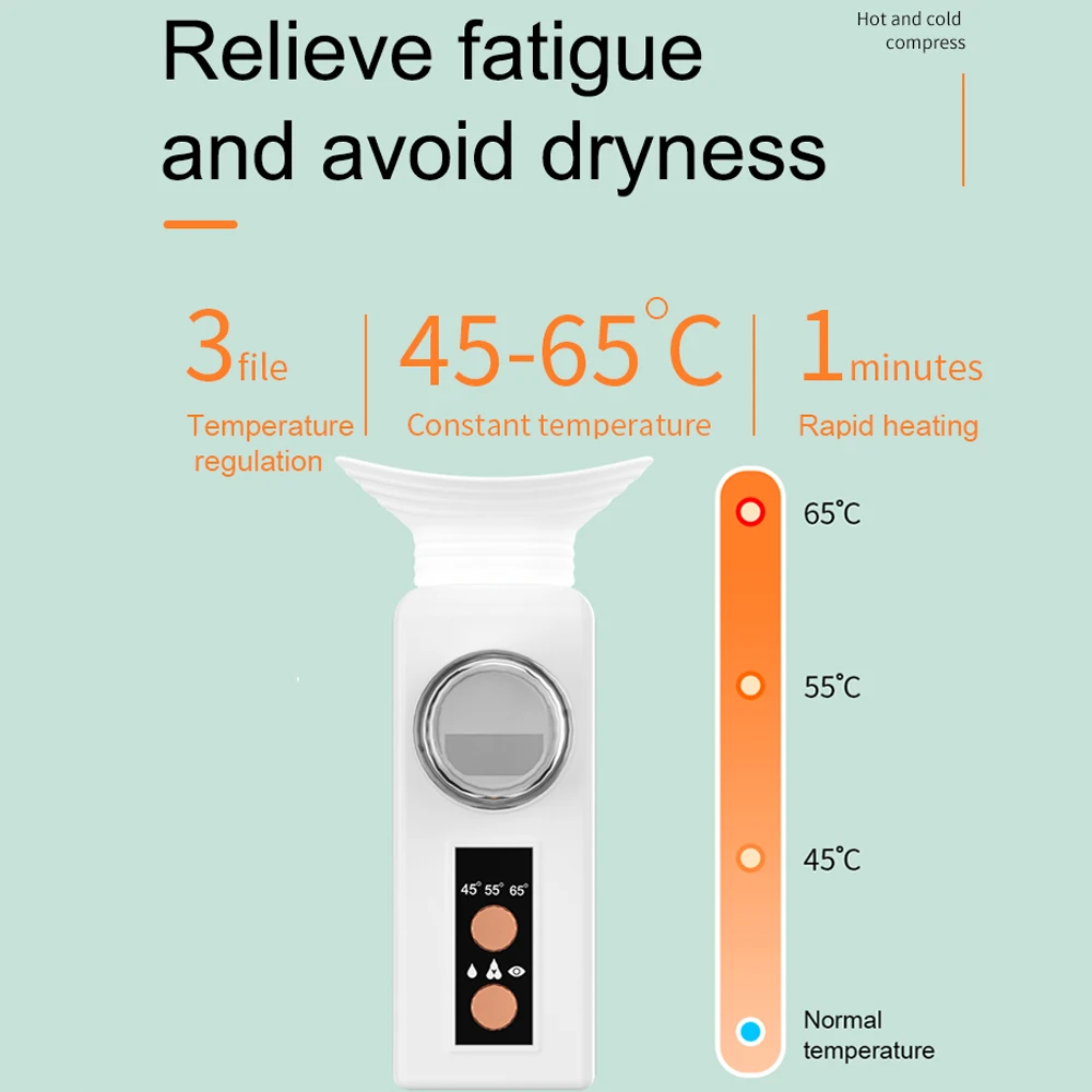 RYY001 Nano Scale Hot Compress Eye Moistening Instrument,Eyes Care Tools Can Take Care Of Your Eyes