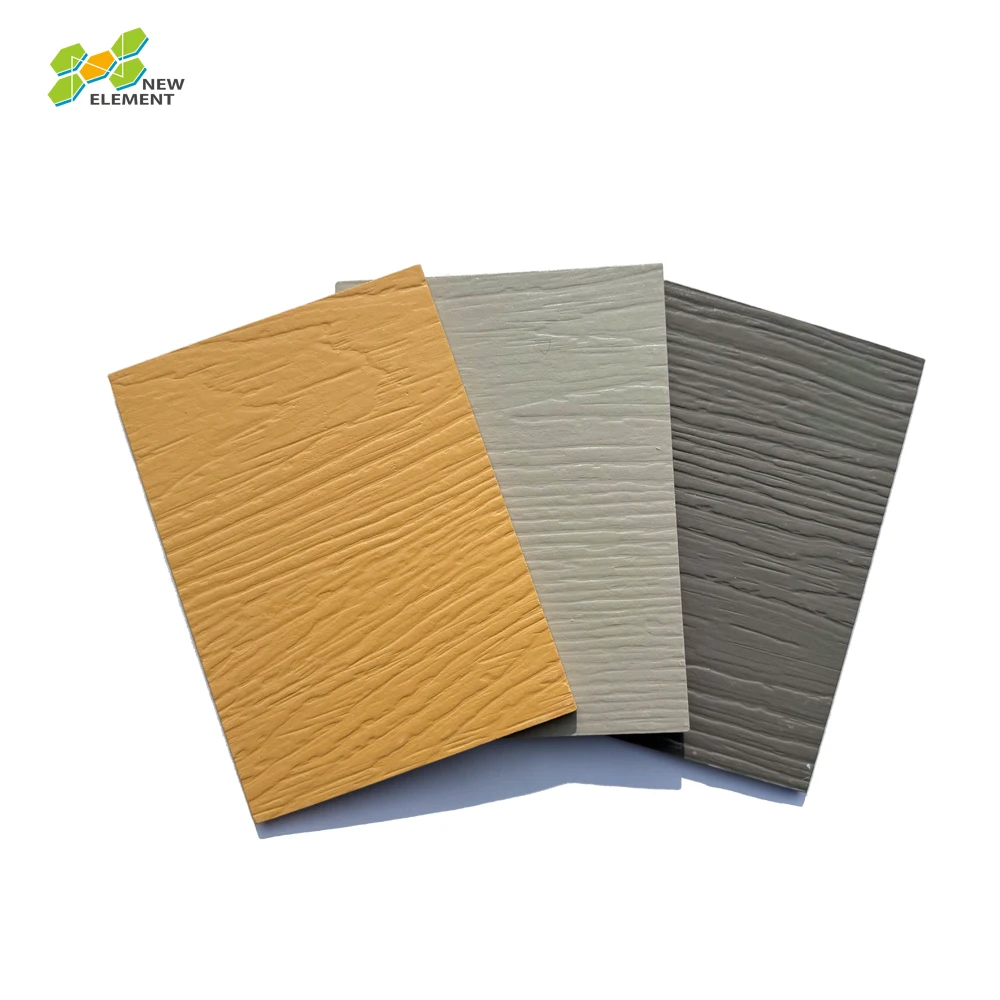 Fireproof Wood Grain Cement Board Siding Overlap Fiber Cement Board Siding Panel For House Exterior Wall