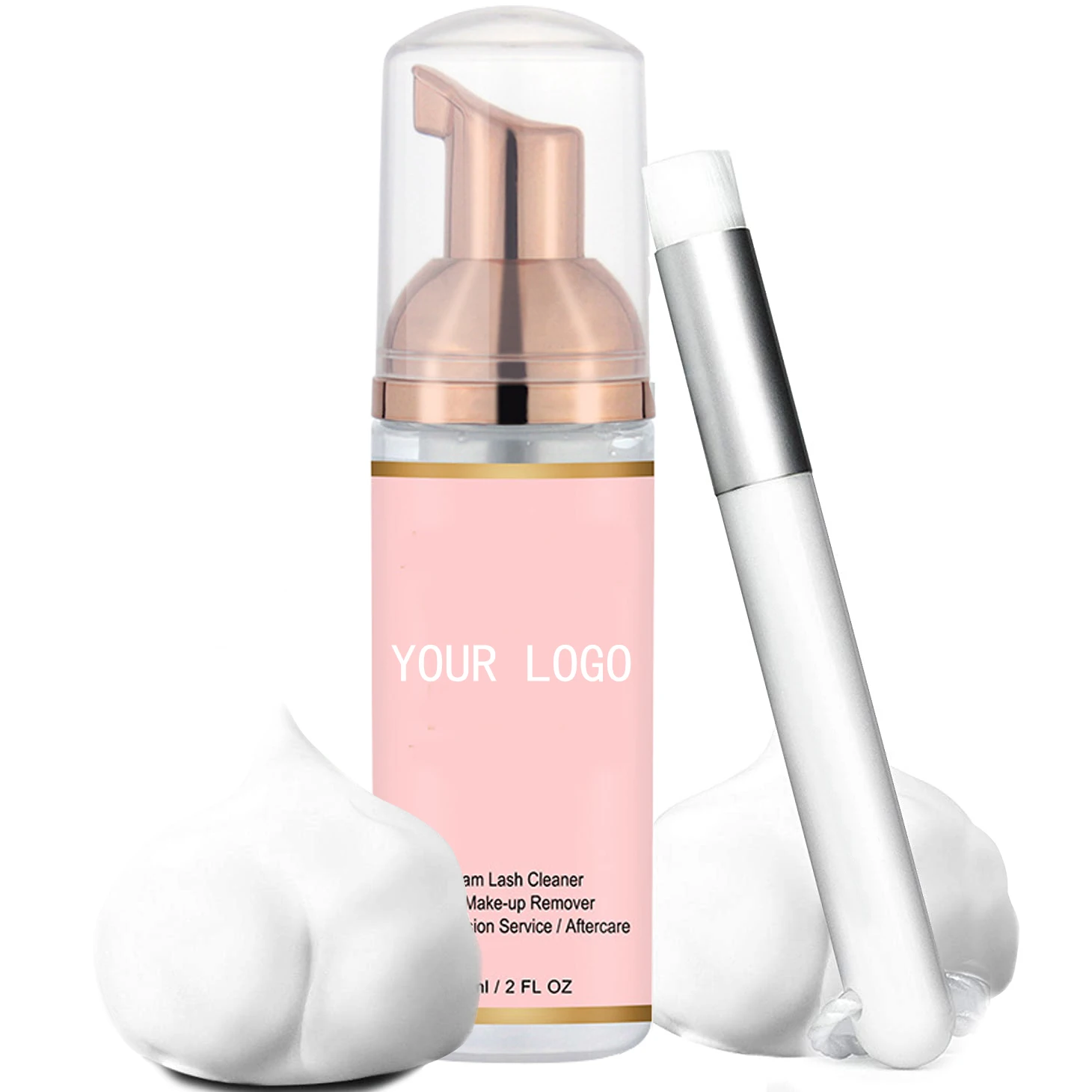 
OEM private label eyelash extension cleanser foam shampoo lash shampoo 