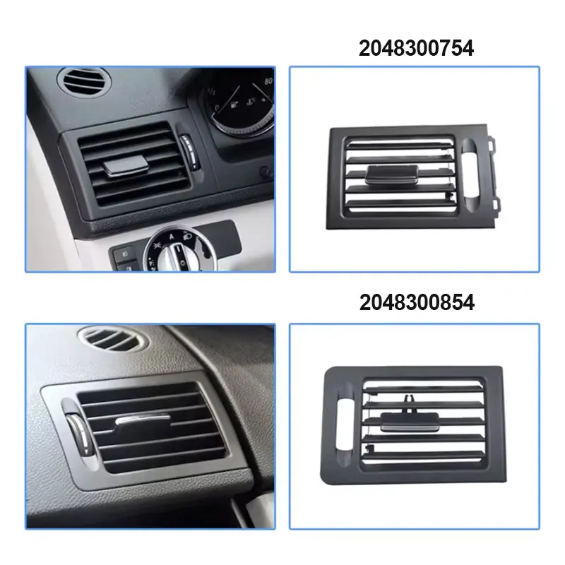 Front Dashboard Fresh Air AC Vent Grille Grid Cover For Mercedes W204 LHD 2048304054 2048300754