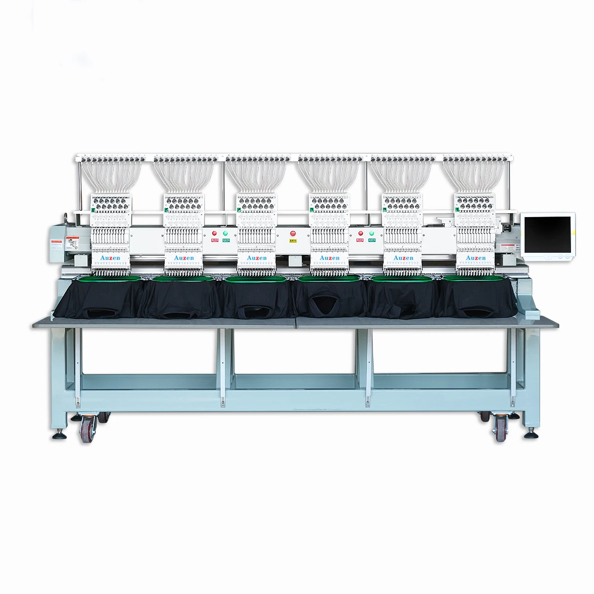 Промышленная многофункциональная вышивальная машина с 6 головками 12 15 игл