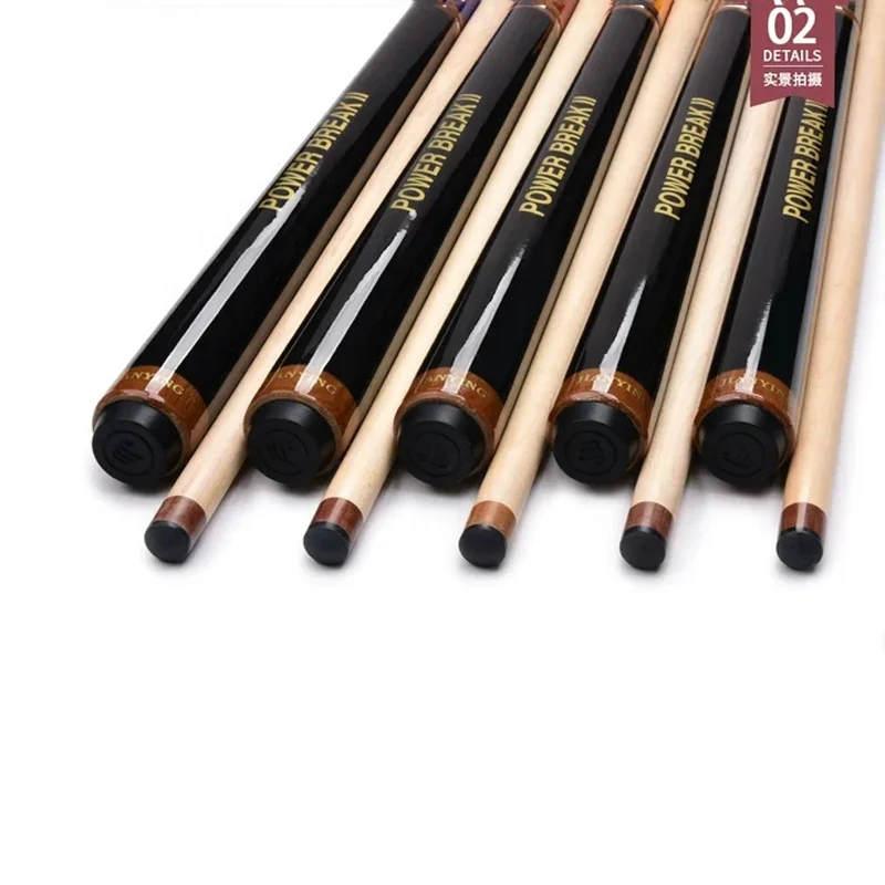 new design 3 parts  maple wood jump break snooker pool cue for sale