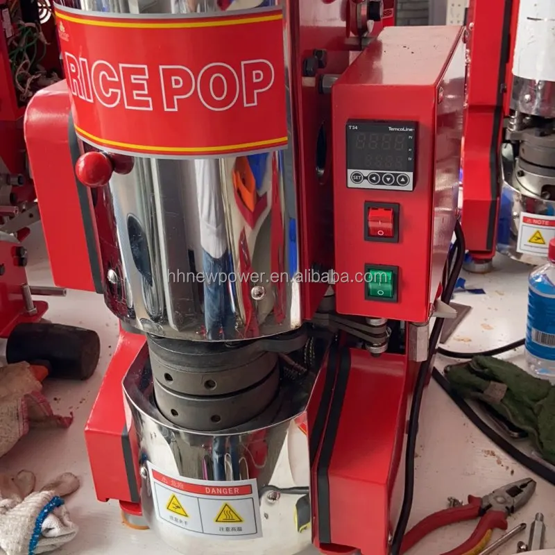 2024 Non-fried Oats Corn Barley Crispy Rice Cake Cracker Cereal Grain Popper Forming Machine with Factory price
