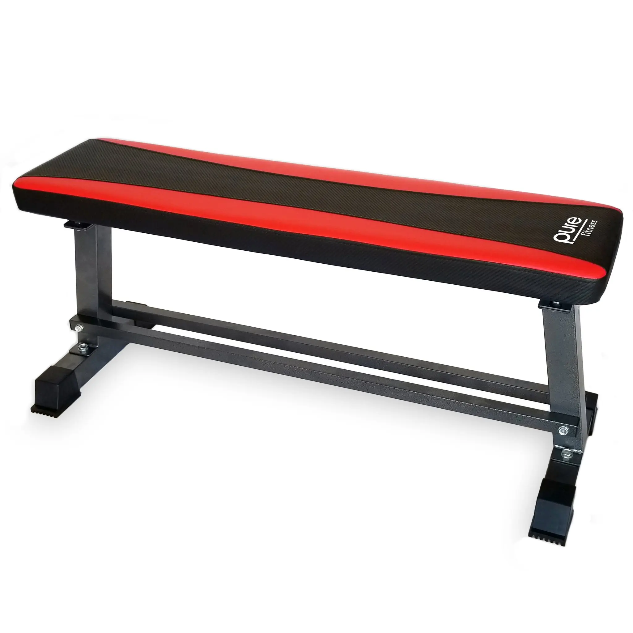 2018 Best Sale Cheap Ningbo Sports Fitness Steel Frame Flat Weight Training Bench with Cross Bars Weight Bench