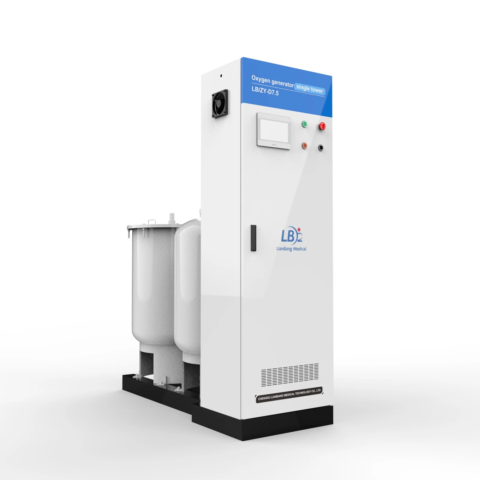 Intelligent technology medical molecular sieve oxygen plant generator PSA low pressure oil-free equipment