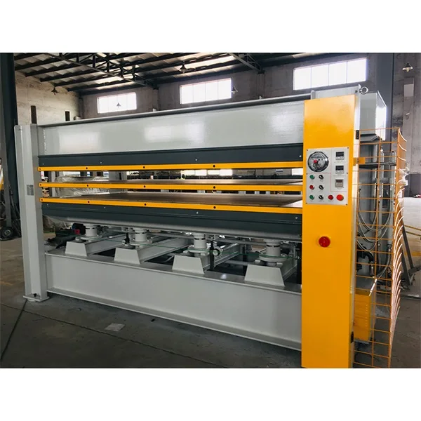 Mdf plywood hydraulic laminating melamine wood hot oil press machine for veneer