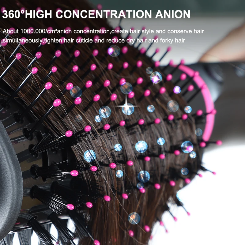 Электрический одношаговый 4 в 1 выпрямитель для волос плойка Волшебная расческа стайлер для волос Фен щетка одношаговый фен для волос