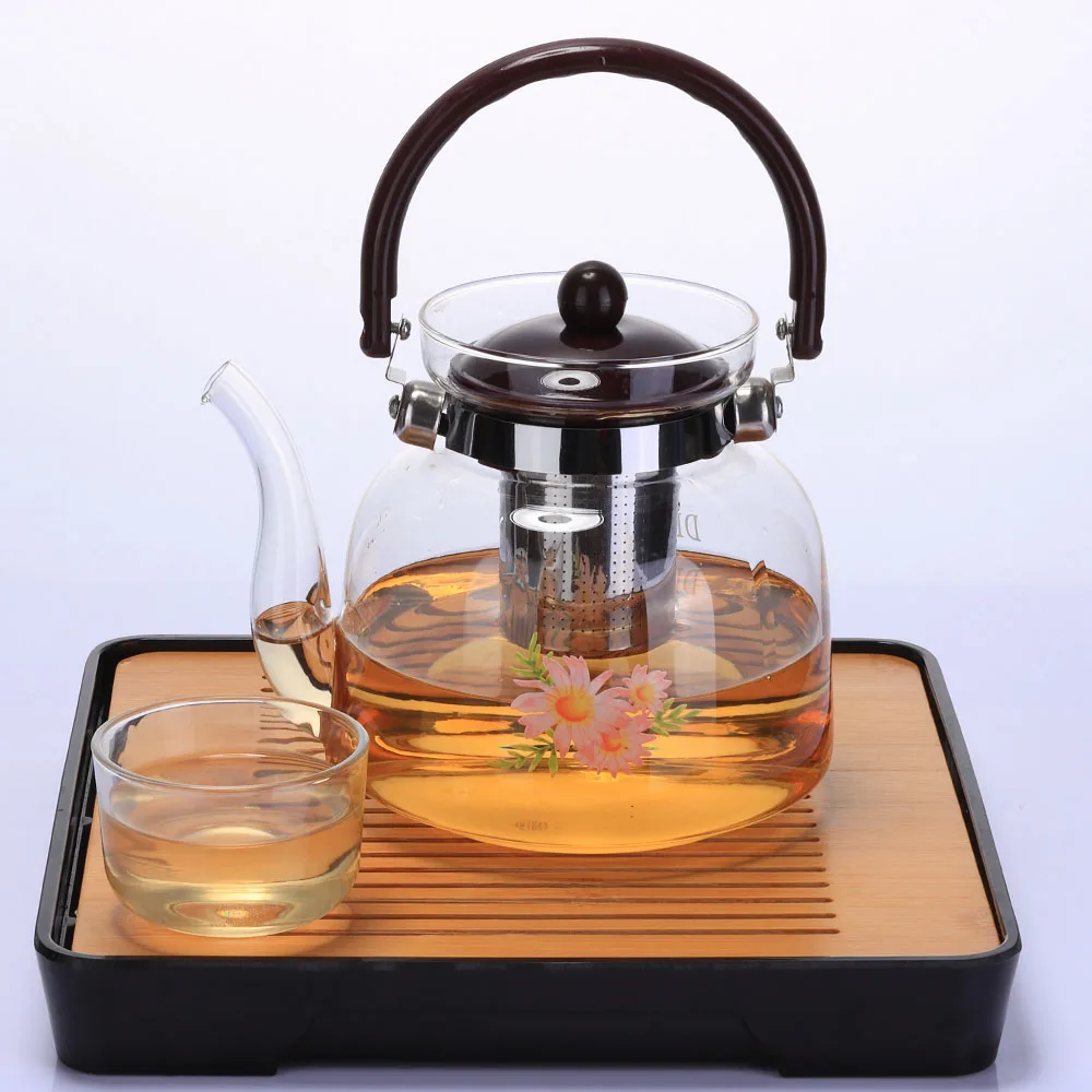 
Wholesale of heat resistant high borosilicate glass teapots pyrex glass teapot with glass strainer 
