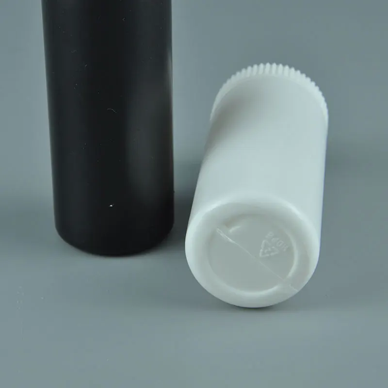 60g 60ml empty White black screw cap Loose Powder bottle Gardenia HDPE powder Plastic bottle