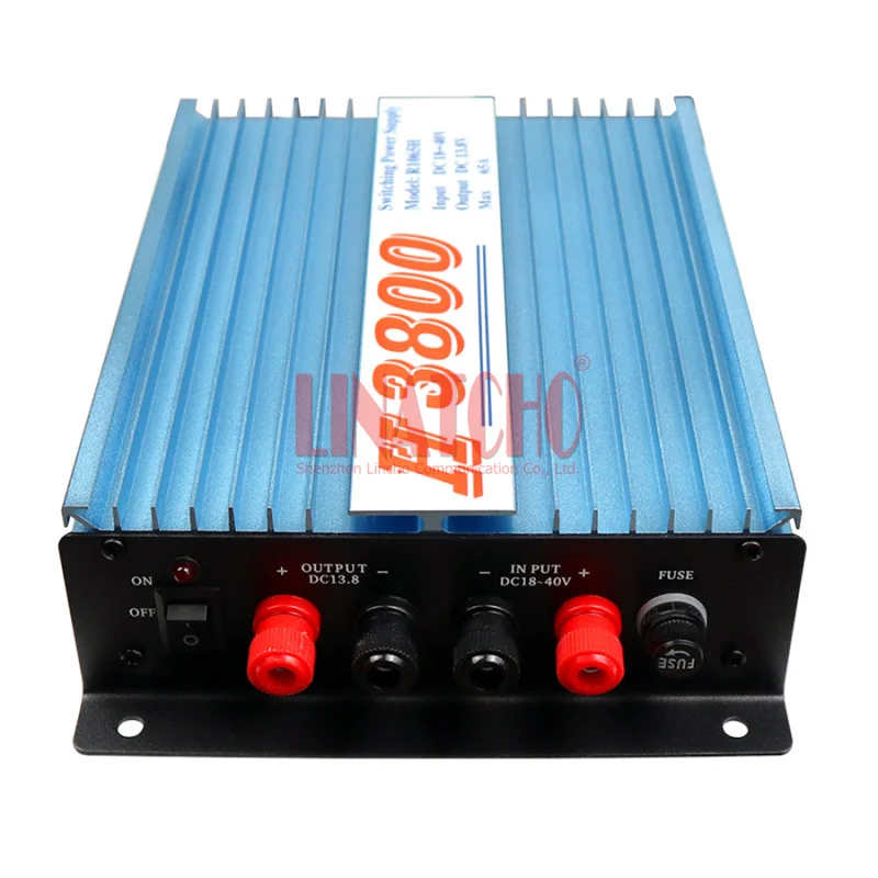 Мобильный трансформатор H3800 24V на 13,8 V коммутационный регулятор 65A автомобильный радиоблок питания
