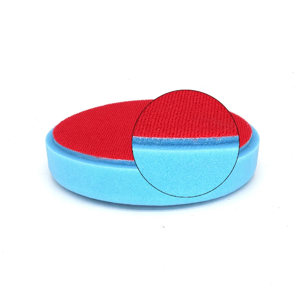 factory 6 Inch grid cut surface car heavy cutting buffing sponge polishing pad with backing plate