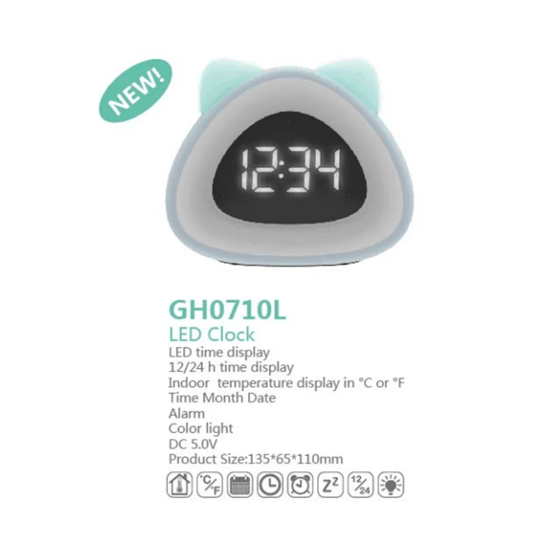 Светодиодный свет восхода Будильник Радио с USB wake up будильник цифровые