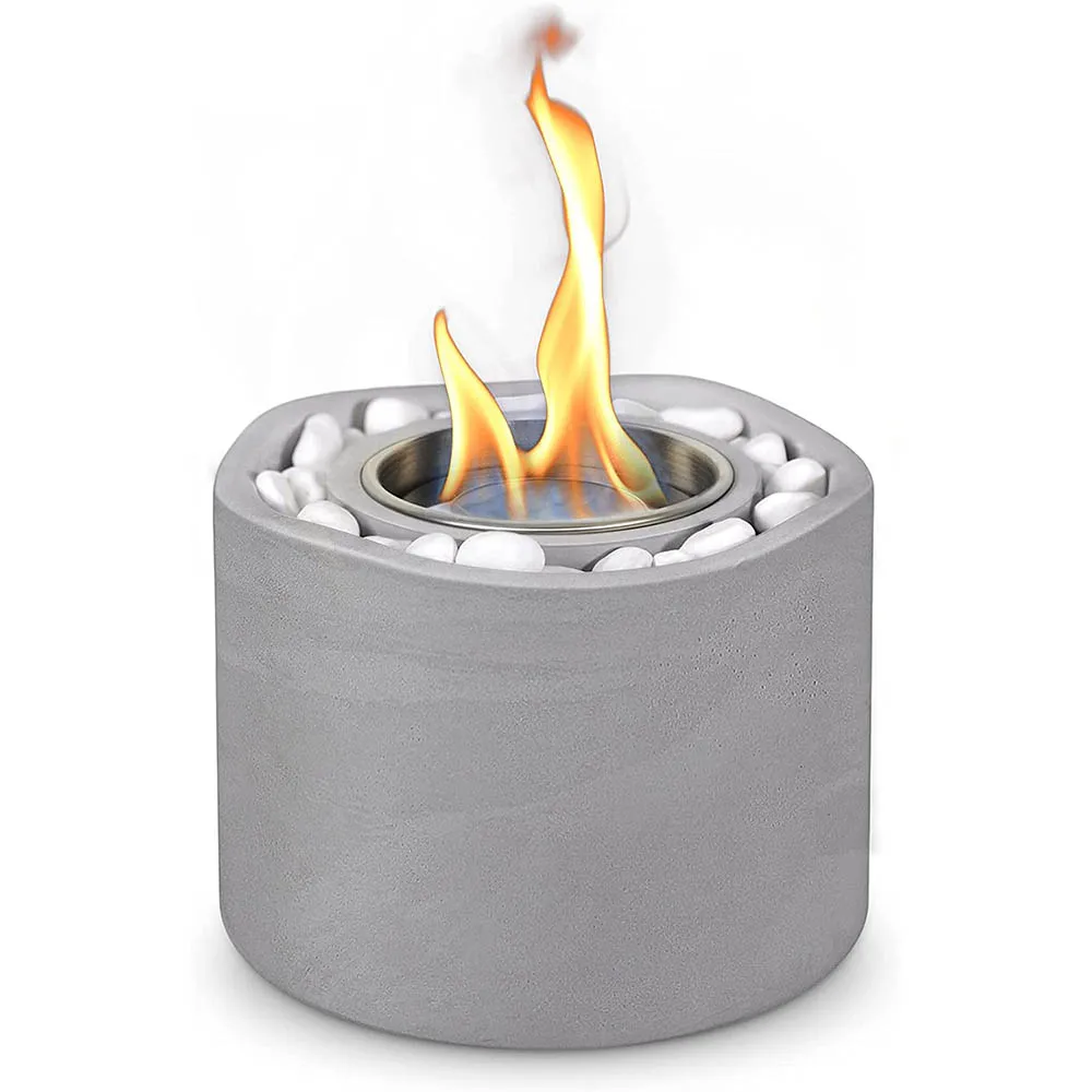 2022 New Design Portable table top bio ethanol fireplace freestanding for indoor and outdoor use