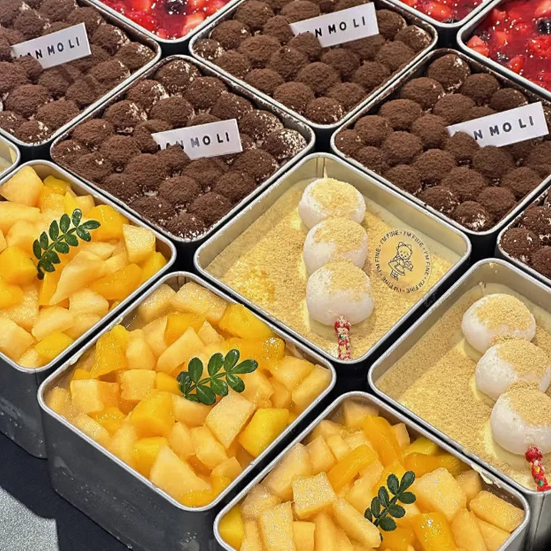 Popular Products 2024 Food Grade Empty Metal Tin Box For Tiramisu Cake Cookies Sweets Packaging