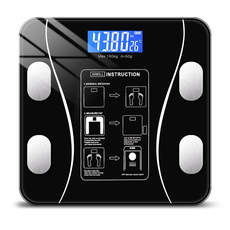 Factory sale bathroom Smart Electronic Scales Composition Precise smart scale multi functional Wireless Digital app body scale