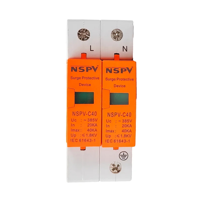 Ac Surge Protector for Lightning Protection Pv Surge Protective Device 2P 30 Amp Surge Surpressor Solar Spd 1000v 40 20